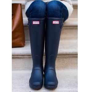 Matte Navy Blue Hunter Rainboots